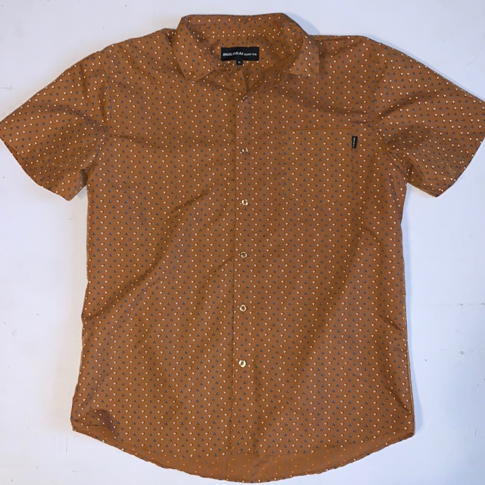 Molokai Surf Casual Button Down Size XL Short Sleeves